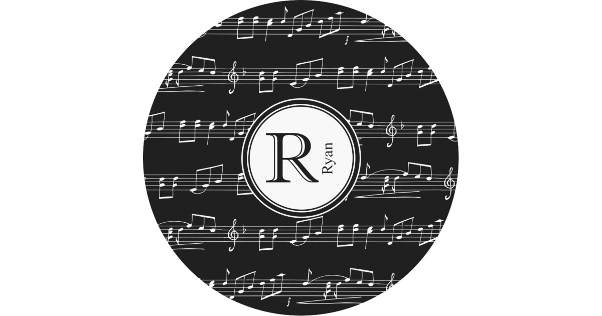 Custom Musical Notes Multipurpose Round Labels - Custom Sized ...