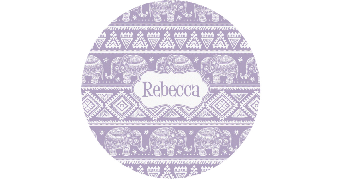 Custom Baby Elephant Multipurpose Round Labels - 1