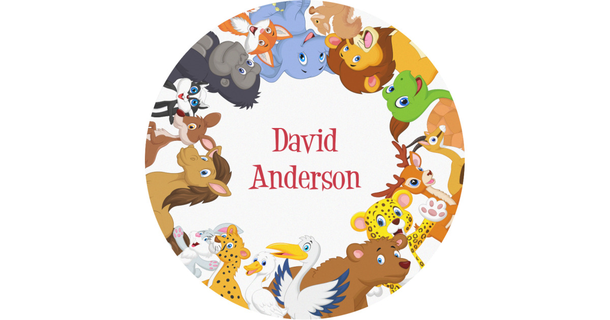 Custom Animals Multipurpose Round Labels - Custom Sized (Personalized ...