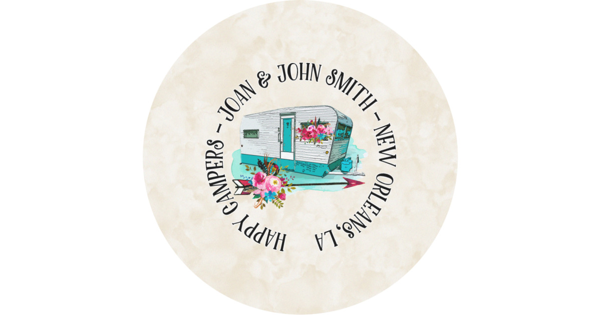 Custom Camper Multipurpose Round Labels - 3