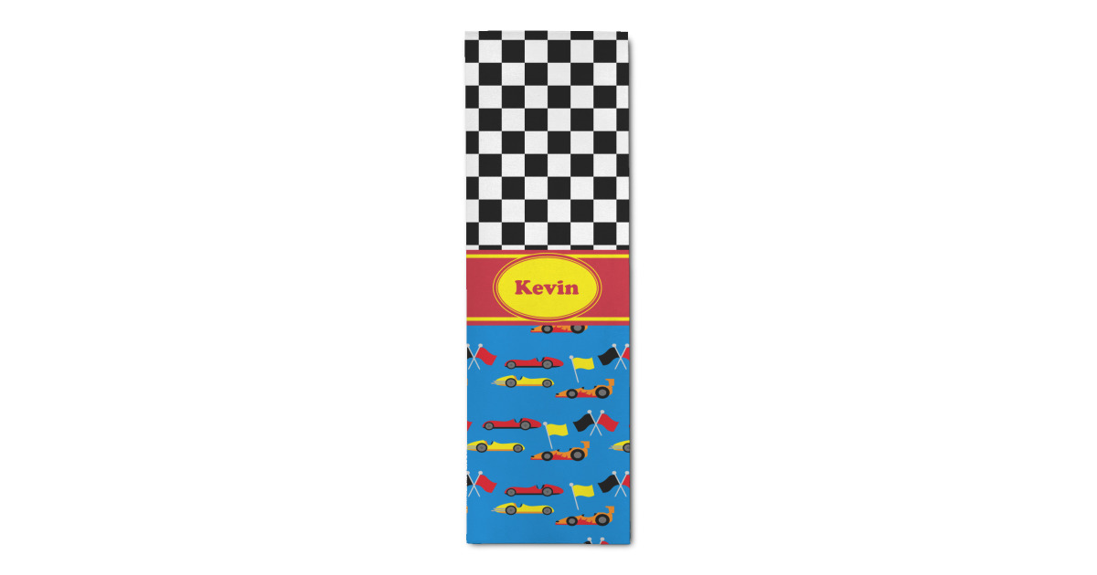 Custom Racing Car Runner Rug - 2.5'x8' w/ Name or Text | YouCustomizeIt