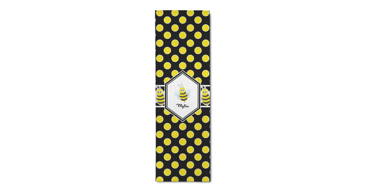 Custom Bee & Polka Dots Runner Rug - 2.5'x8' w/ Name or Text ...