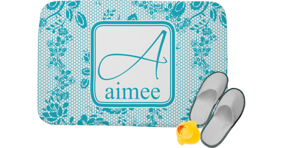 Custom Lace Memory Foam Bath Mat (Personalized) | YouCustomizeIt
