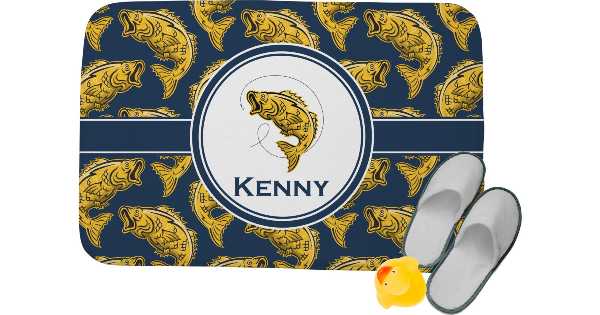 Custom Fish Memory Foam Bath Mat (Personalized) | YouCustomizeIt