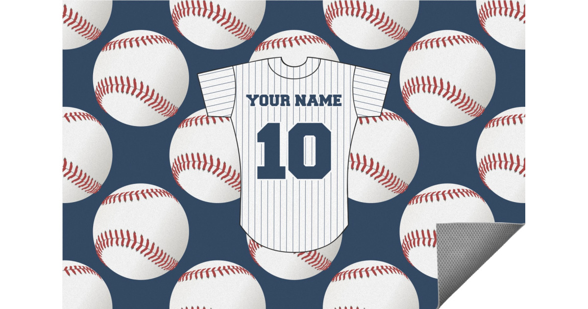 Custom Baseball Jersey Indoor / Outdoor Rug (Personalized) | YouCustomizeIt
