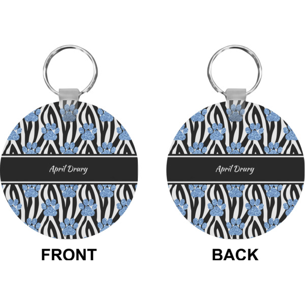 Custom Design - Circle Keychain (Front + Back)