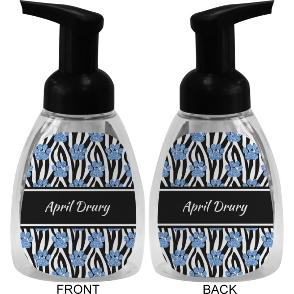 Custom Design - Foam Soap Bottle - Black - Front & Back