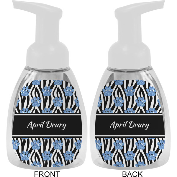 Custom Design - Foam Soap Bottle - White - Front & Back