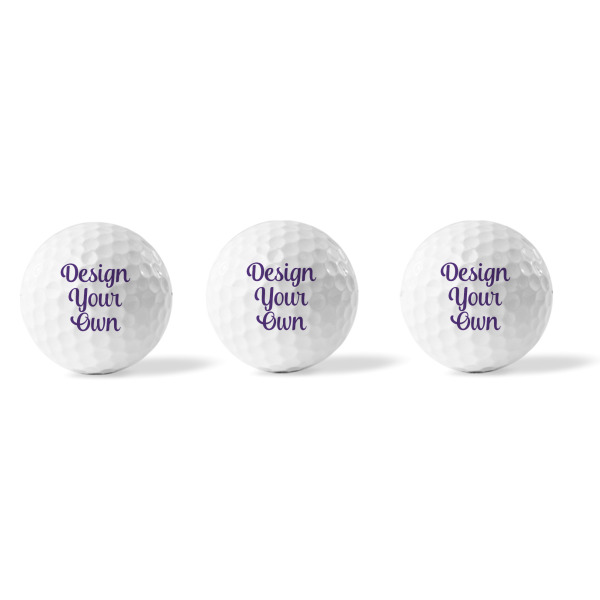 Custom Design - Golf Balls - Generic - Set of 3 - APPROVAL
