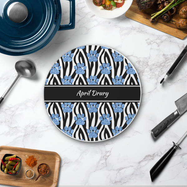 Custom Design - Round Stone Trivet - In Context View