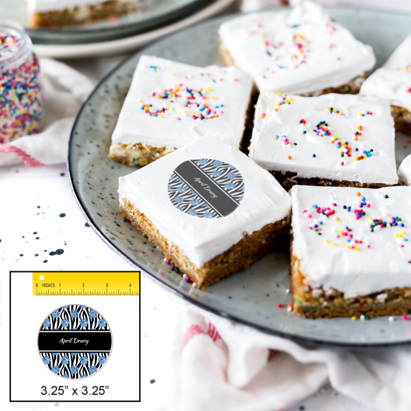 Custom Design - Printed Icing Circle - Large - In Context