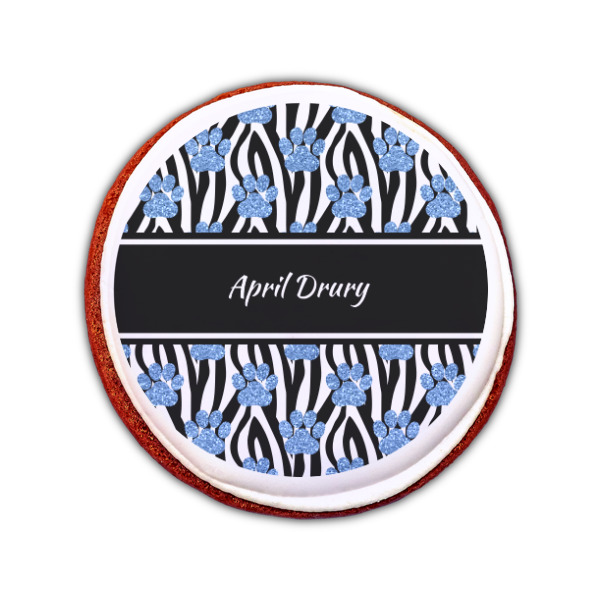 Custom Design - Printed Icing Circle - Small - On Cookie