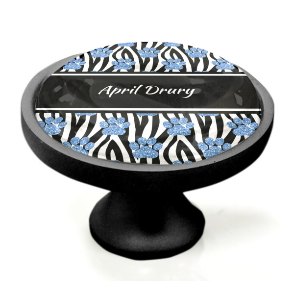 Custom Design - Black Custom Cabinet Knob (Side)