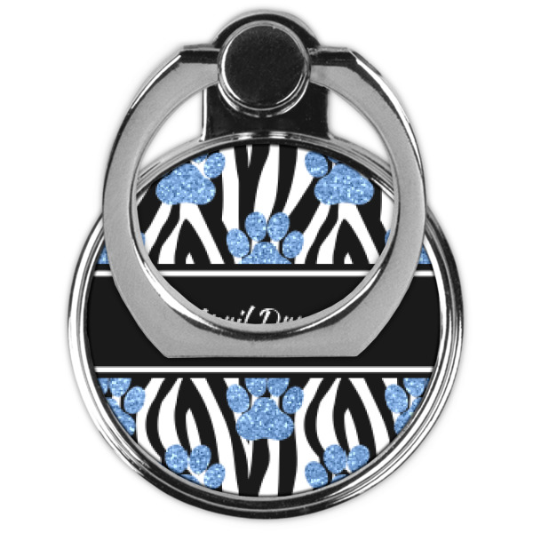 Custom Design - Cell Phone Ring Stand & Holder - Front (Collapsed)