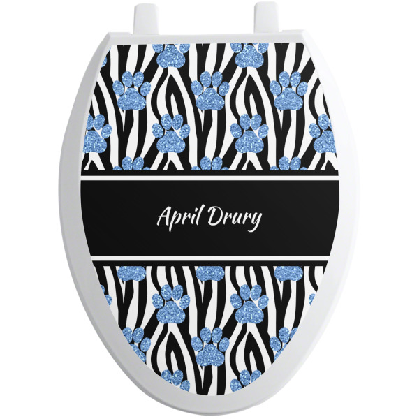 Custom Design - Toilet Seat Decal - Elongated - Front