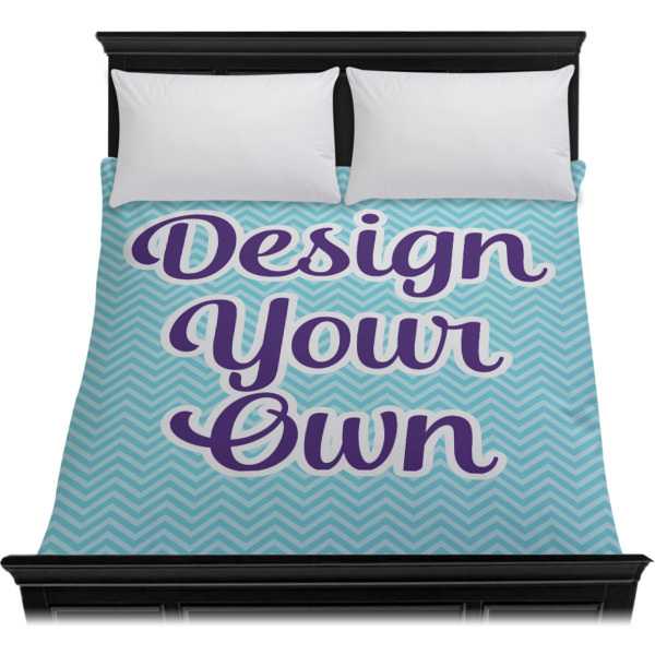 Custom Design - Duvet Cover - Queen - On Bed - No Prop