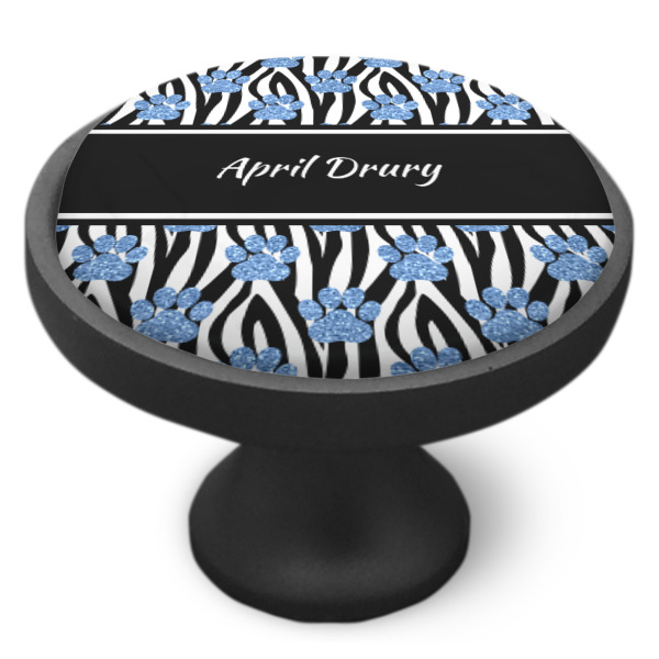 Custom Design - Cabinet Knob - Black - Side