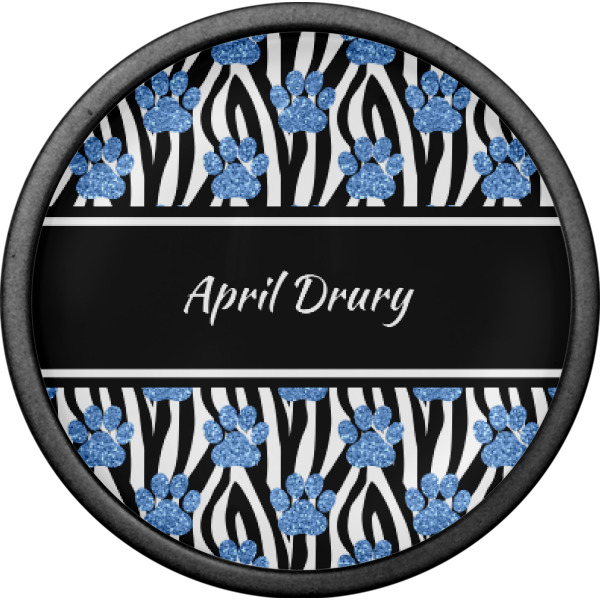 Custom Design - Cabinet Knob - Black - Front