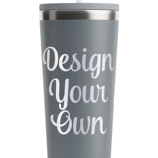 Custom Design - Grey RTIC Everyday Tumbler - 28 oz. - Close Up