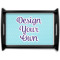 Design Your Own Black Wooden Tray - Large