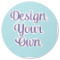 Design Your Own Round Rubber Backed Coaster - Single
