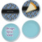 Design Your Own Glass Appetizer / Dessert Plate 8" - Set of 4