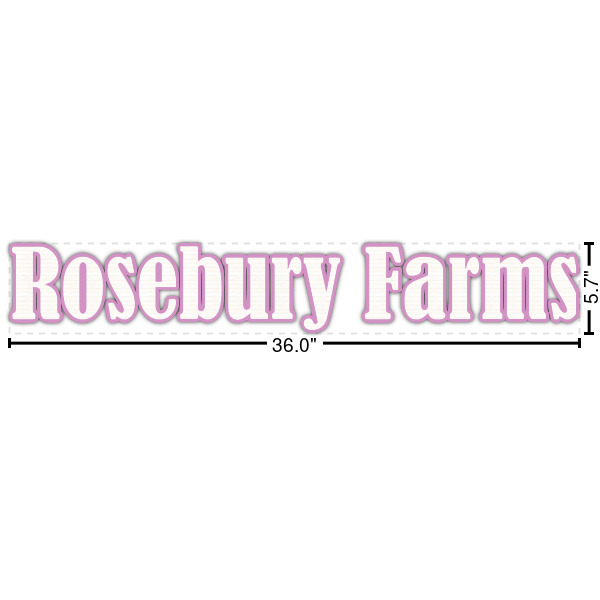Custom Farm House Name/Text Decal - Medium (Personalized)
