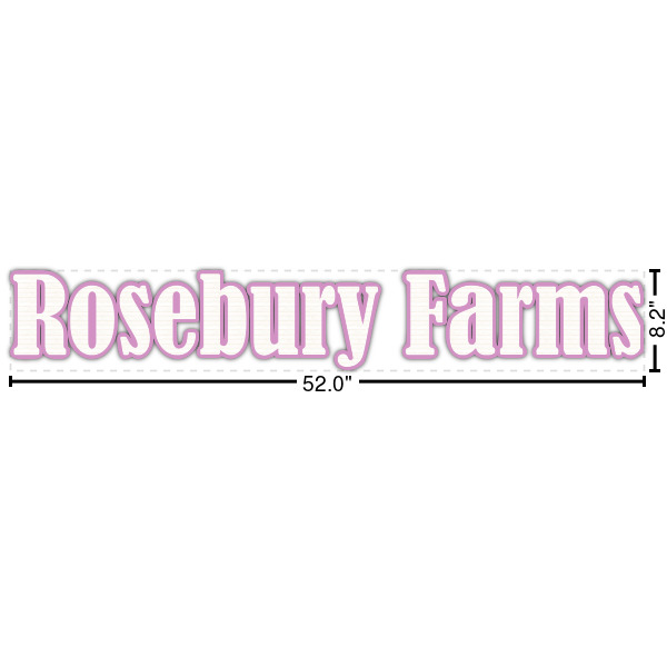 Custom Farm House Name/Text Decal - Large (Personalized)