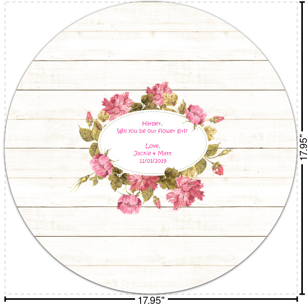 Custom Farm House Round Decal - Large (Personalized)