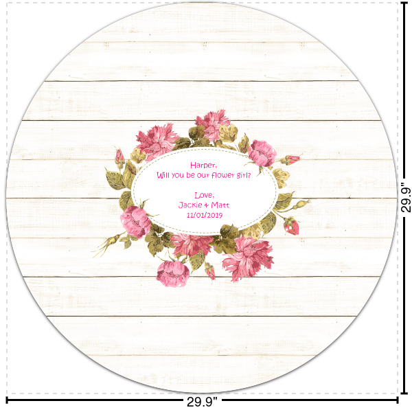 Custom Farm House Round Decal - XLarge (Personalized)