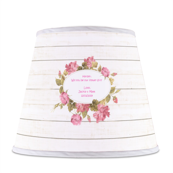 Custom Design - Poly Film Empire Lampshade - Front View