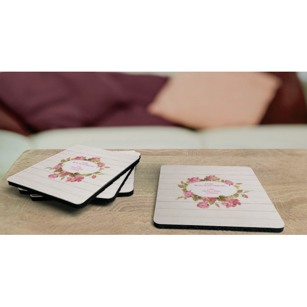 Custom Design - Coaster Rubber Back - On Coffee Table