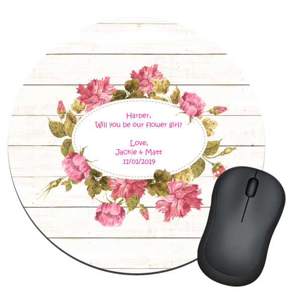 Custom Farm House Round Mouse Pad (Personalized)