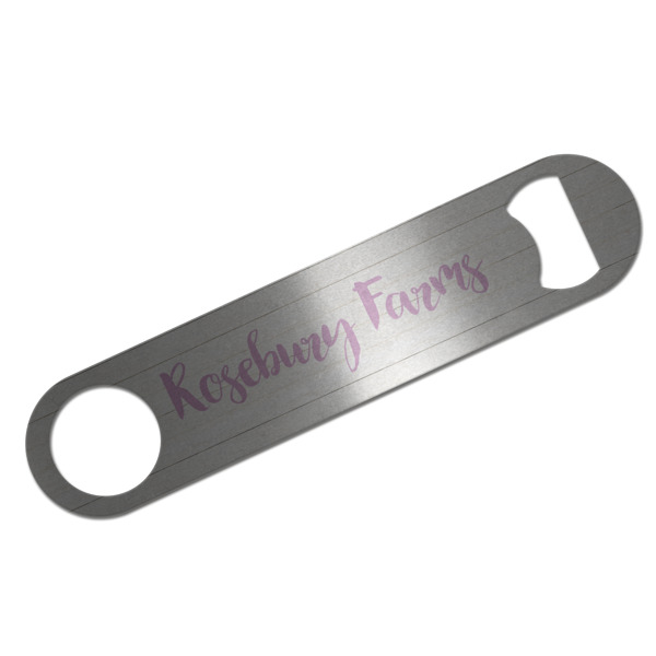 Custom Design - Bar Opener - Silver - Front