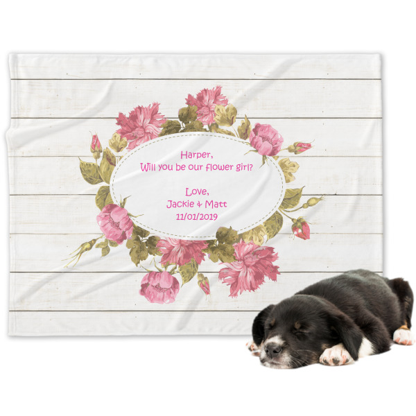 Custom Farm House Dog Blanket (Personalized)
