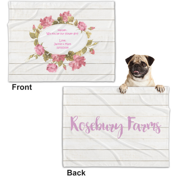 Custom Design - Microfleece Dog Blanket - Regular - Front & Back