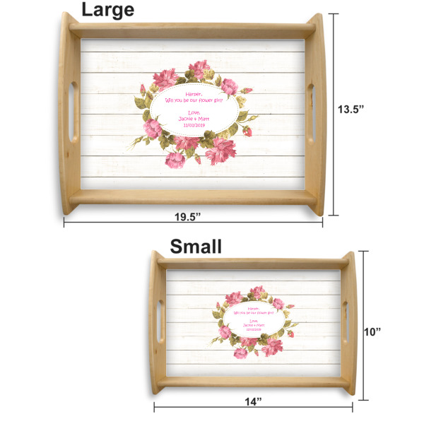 Custom Design - Serving Tray Wood Sizes