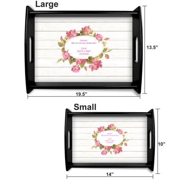 Custom Design - Serving Tray Black Sizes