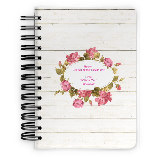 Custom Farm House Spiral Notebook - 5x7 w/ Name or Text