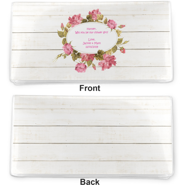 Custom Design - Vinyl Check Book Cover - Front and Back