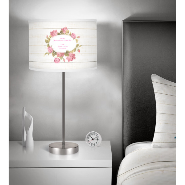 Custom Design - 13" Drum Lampshade - In Room