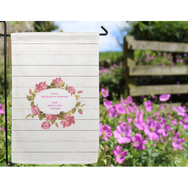 Custom Design - Garden Flag - Outside In Flowers