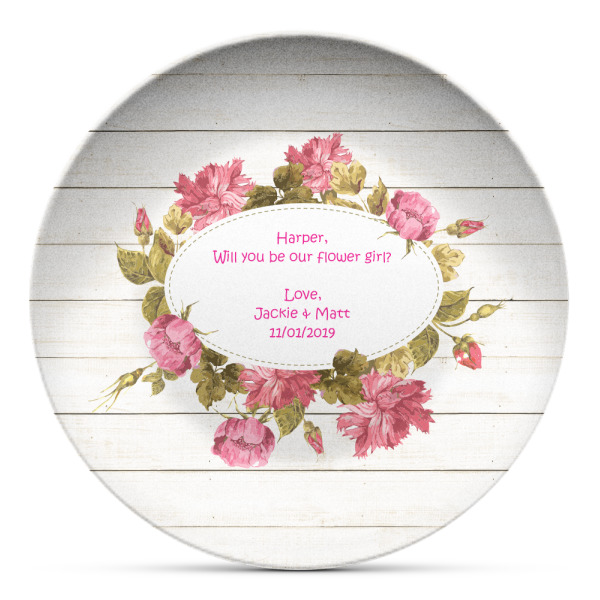 Custom Farm House Microwave Safe Plastic Plate - Composite Polymer (Personalized)