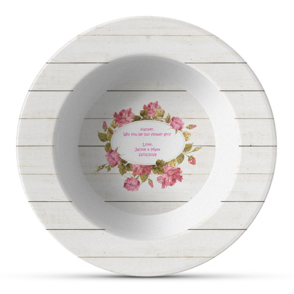 Custom Farm House Plastic Bowl - Microwave Safe - Composite Polymer (Personalized)