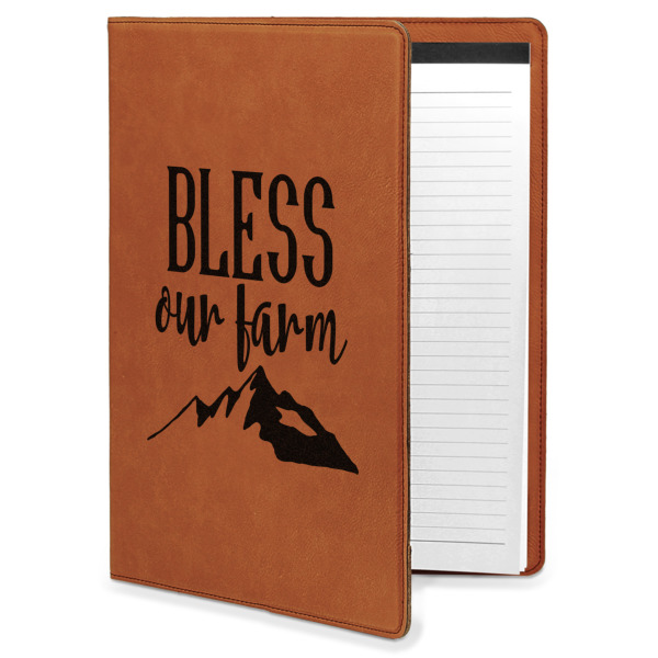 Custom Design Your Own Leatherette Portfolio with Notepad