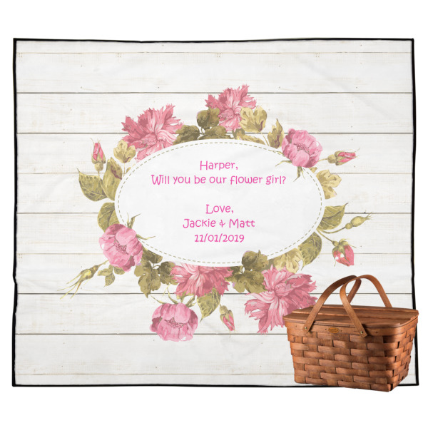 Custom Farm House Outdoor Picnic Blanket (Personalized)