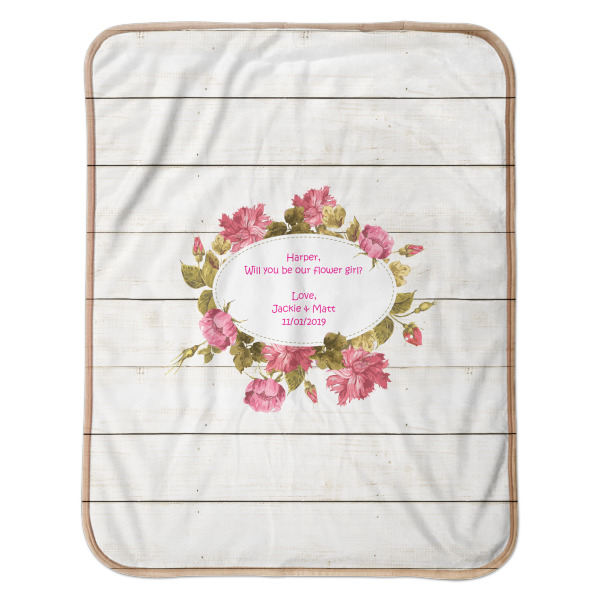 Custom Design - Baby Sherpa Blanket - Flat