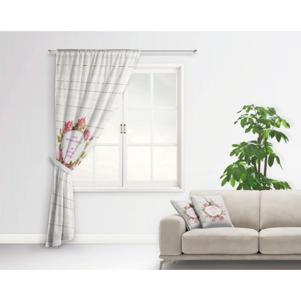 Custom Design - Curtain With Window and Rod - in Room Matching Pillow