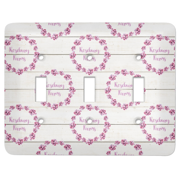 Custom Farm House Light Switch Cover (3 Toggle Plate) (Personalized)