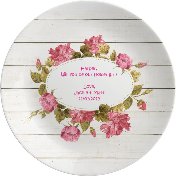 Custom Farm House Melamine Plate (Personalized)